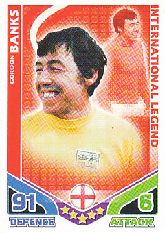 Gordon Banks England 2010 World Cup Match Attax International Legends #IL